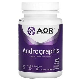 Advanced Orthomolecular Research AOR, Andrographis, 120 Capsules