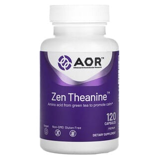 Advanced Orthomolecular Research AOR, Théanine Zen, 120 capsules