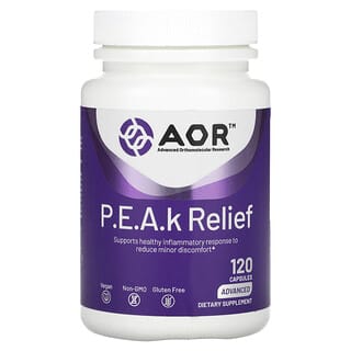 Advanced Orthomolecular Research AOR, PEAk Relief, 120 капсул
