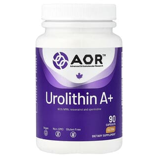 Advanced Orthomolecular Research AOR, Urolithin A+, 90 Capsules