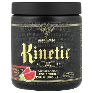 Ambrosia Collective, Kinetic™, Mushroom Enhanced Pre-Workout, Watermelon Candy, 0.45 lbs (204 g)