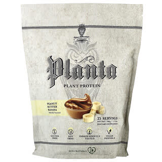 Ambrosia Collective, Planta, Proteína de origen vegetal, Mantequilla de maní y plátano, 780 g (1,72 lb)