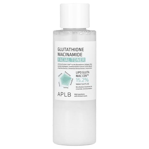 APLB, 글루타치온 나이아신아마이드, 페이셜 토너, 160ml(5.41fl oz)