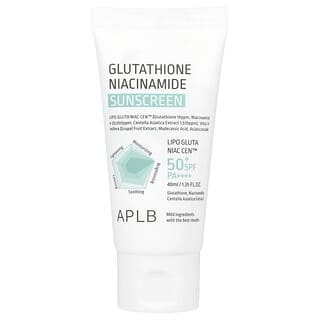 APLB‏, Glutathione Niacinamide Sunscreen, SPF 50+ PA ++++, 1.35 fl oz (40 ml)