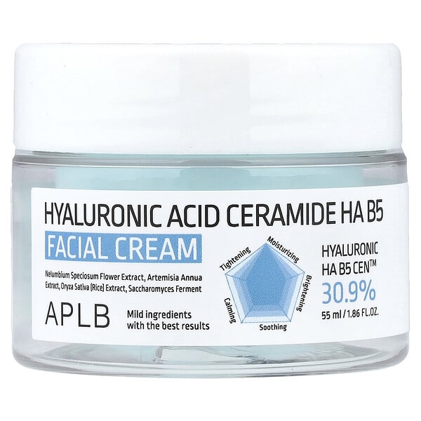 APLB, 히알루론산 세라마이드 HA B5 페이셜 크림, 55ml(1.86fl oz)