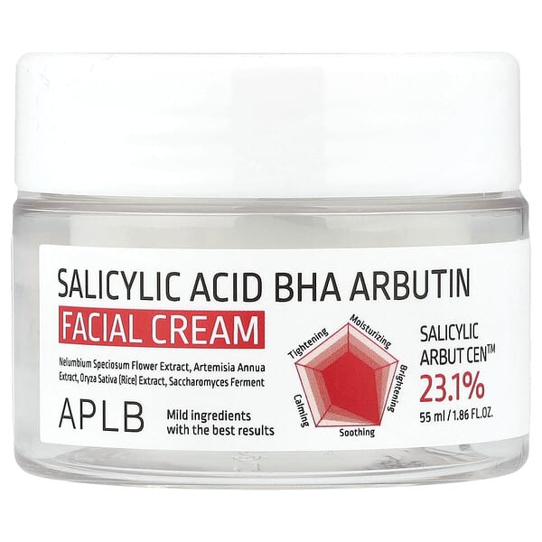 APLB, 살리실릭애씨드 BHA 알부틴 페이셜 크림, 55ml(1.86fl oz)