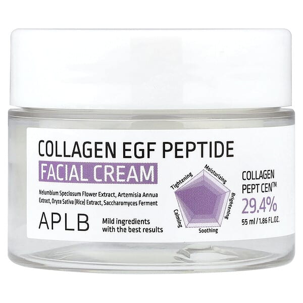 APLB, 콜라겐 EGF 펩타이드 페이셜 크림, 55ml(1.86fl oz)