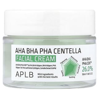 APLB‏, كريم الوجه AHA BHA PHA Centella ، 1.86 أونصة سائلة (55 مل)