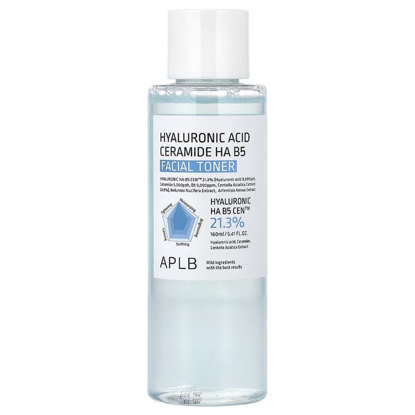 APLB, 히알루론산 세라마이드 HA B5 페이셜 토너, 160ml(5.41fl oz)