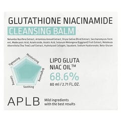 aplb glutathione niacinamide cleansing balm 80ml APLB Glutathione Niacinamide Cleansing Balm 80ml