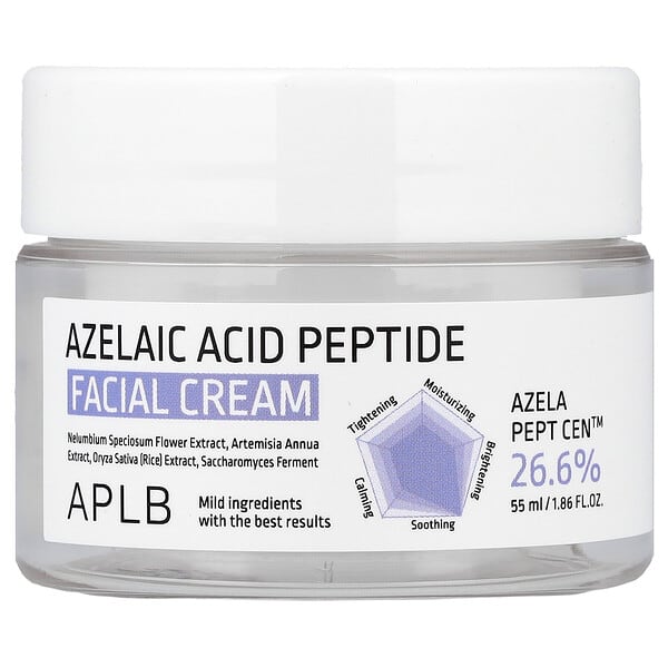 APLB, 아젤라산 펩타이드 페이셜 크림, 55ml(1.86fl oz)