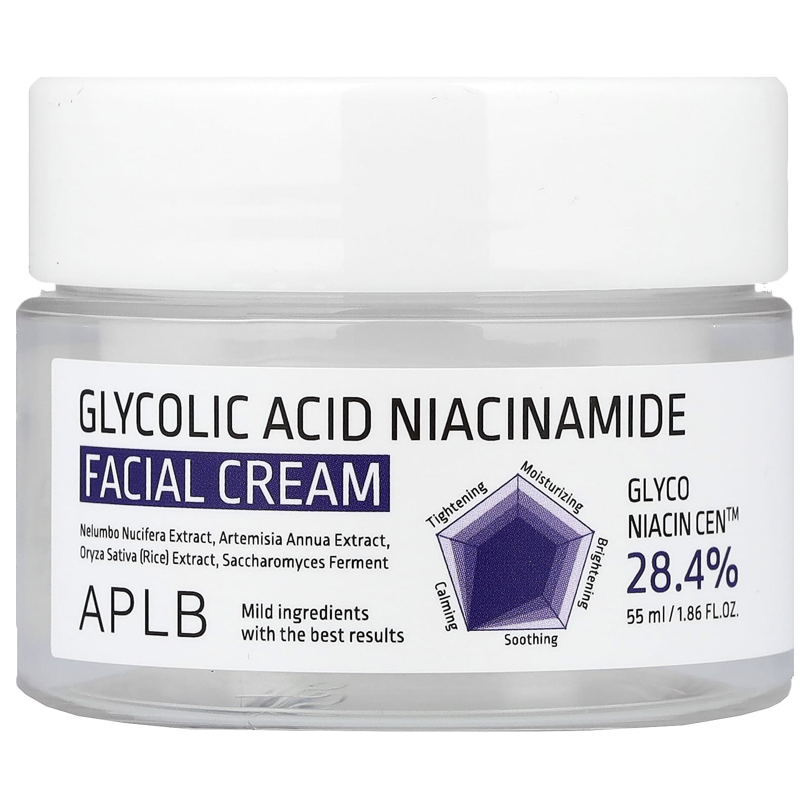 Glycolic Acid Niacinamide Facial Cream, 1.86 fl oz (55 ml)