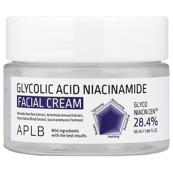 APLB, 글리콜산 나이아신아마이드 페이셜 크림, 55ml(1.86fl oz)