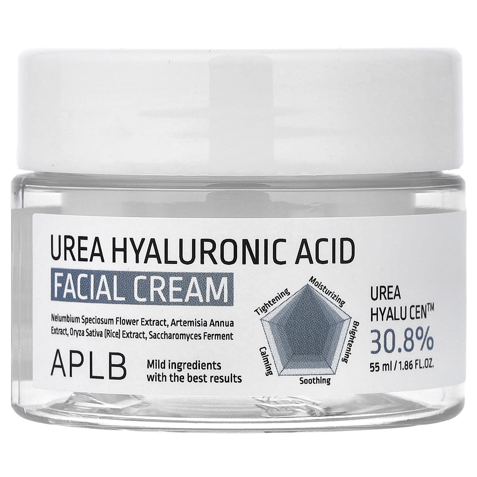 Urea Hyaluronic Acid Facial Cream, 1.86 fl oz (55 ml)