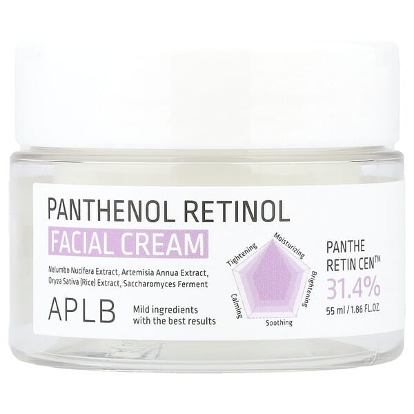 APLB, 판테놀 레티놀 페이셜 크림, 55ml(1.86fl oz)