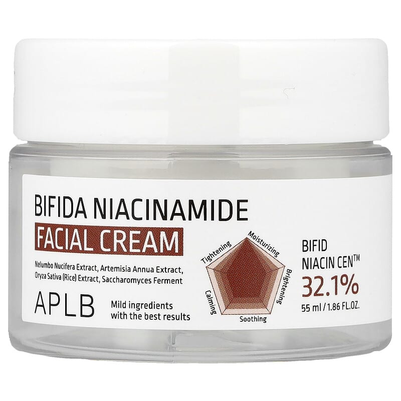 Creme Facial de Nicotinamida Bifida, 55 ml (1,86 fl oz)