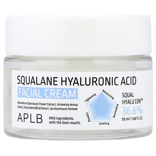 APLB, 스쿠알란 히알루론산 페이셜 크림, 55ml(1.86fl oz)