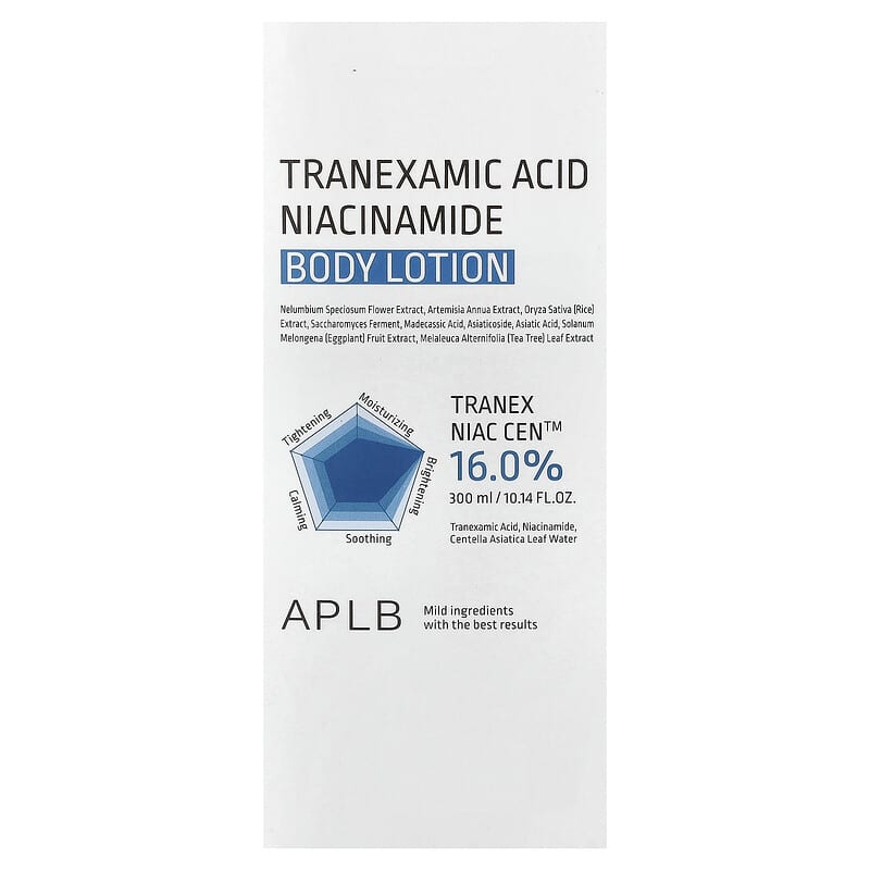 Loção Corporal de Nicotinamida com Ácido Tranexâmico, 300 ml (10