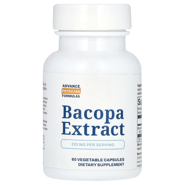 Advance Physician Formulas, Bacopa Extract, 225 mg, 60 Vegetable Capsules