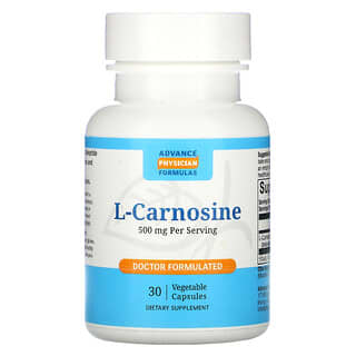 Advance Physician Formulas, L-carnosine, 500 mg, 30 capsules végétales
