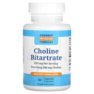 Advance Physician Formulas, Choline Bitartrate, 650 mg, 60 Vegetable Capsules