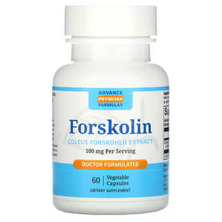 Advance Physician Formulas, Forskolin, extrato de coleus forskohlii, 100 mg, 60 cápsulas
