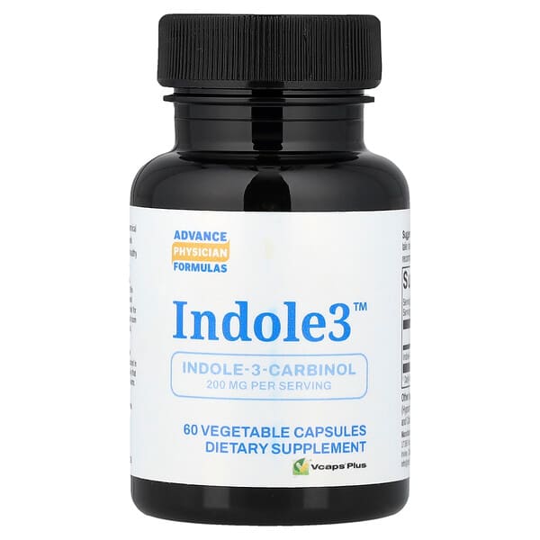 Advance Physician Formulas, Indole3™, 200 mg, 60 vegetabiliska kapslar