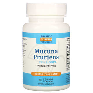 Advance Physician Formulas, Mucuna Pruriens, 200 mg, 60 Cápsulas Vegetais