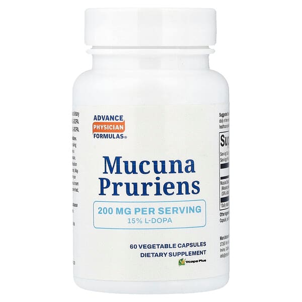 Advance Physician Formulas, Mucuna Pruriens, 200 mg, 60 Vegetable Capsules — product photo 1