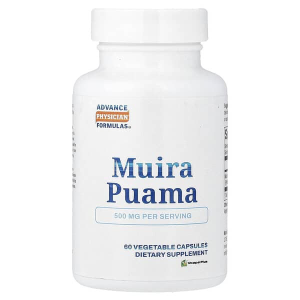 Advance Physician Formulas, Muira Puama, 500 mg, 60 Vegetable Capsules (Discontinued Item) — product photo 1