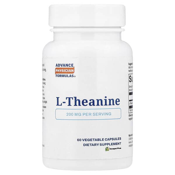 Advance Physician Formulas, L-Theanine, 200 mg, 60 Vegetable Capsules — product photo 1