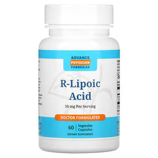 Advance Physician Formulas, Inc., Ácido R-lipoico, 50 mg, 60 cápsulas vegetales