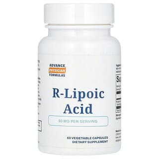 Advance Physician Formulas‏, "חומצה ליפואית R-Lipoic Acid‏, 50 מ""ג, 60 כמוסות צמחיות