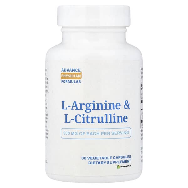 L-Arginine & L-Citrulline, 60 Vegetable Capsules