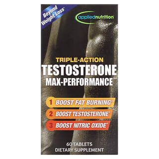 Applied Nutrition, Testostérone à triple action Max-Performance, 60 comprimés