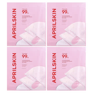 April Skin, TXA ниацинамид колаген 99, капсула, гел, козметична маска, 4 листа, 30 g (1,05 oz) всеки