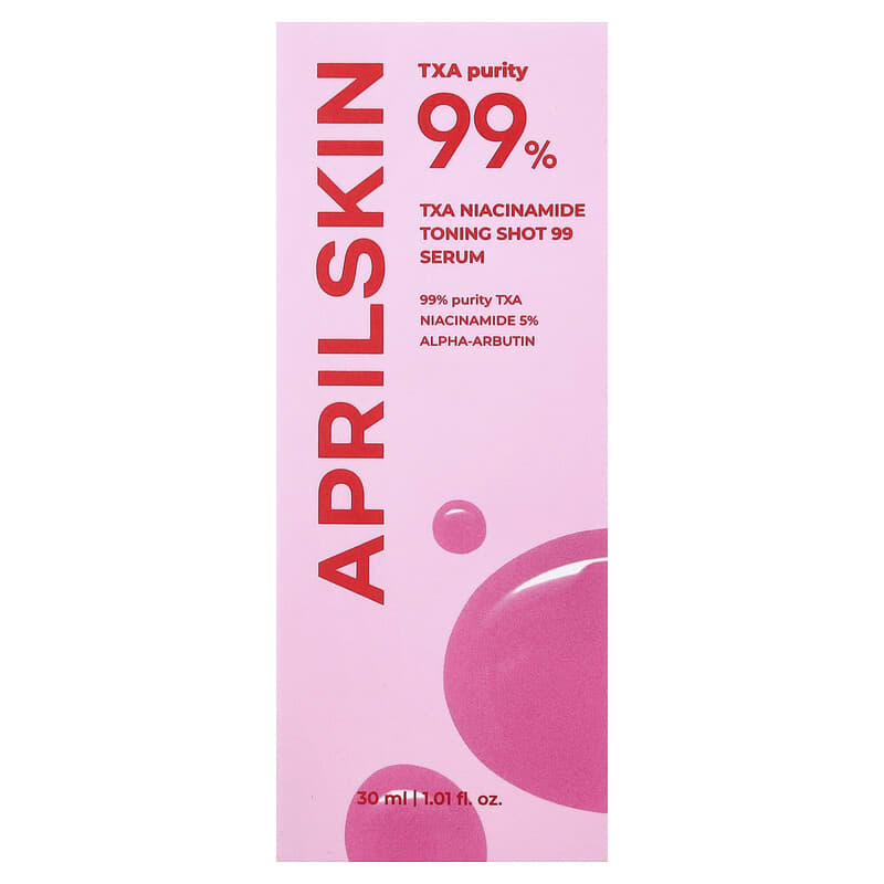 TXA Niacinamide Toning Shot 99% Serum, 1.01 fl oz (30 ml)