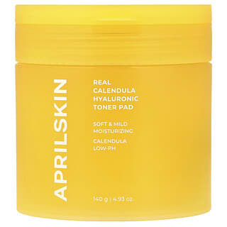 April Skin, Real Calendula Hyaluronic Toner Pad, 4.93 oz (140 g)