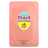 Sweet Peach Sheet Beauty Mask, Peach and Yogurt, 1 Sheet, 0.81 oz (23 g)