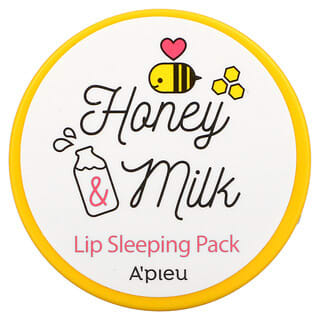A'Pieu, Honey & Milk, Paquete para dormir los labios, 6,7 g
