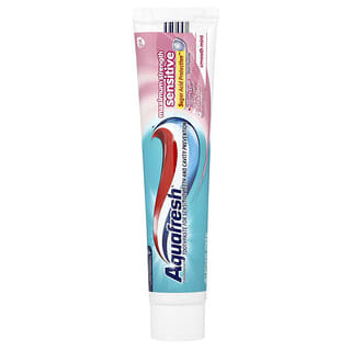 Aquafresh, Triple Protection Fluoride Toothpaste, Maximum Strength Sensitive, Smooth Mint, 5.6 oz (158.8 g)