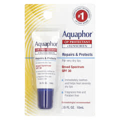 Aquaphor (أكوافور)‏, واقٍ للشفاه + واقي شمسي، عامل حماية من الشمس 30 واسع المدى، 0.35 أونصة سائلة (10 مل)