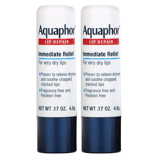 Aquaphor, Lip Repair Stick, Немедленное облегчение, 2 палочки, 0,17 унции (4,8 г)