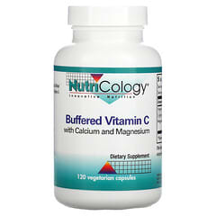 Nutricology, Buffered Vitamin C with Calcium and Magnesium, Gepuffertes Vitamin C mit Calcium und Magnesium, 120 pflanzliche Kapseln