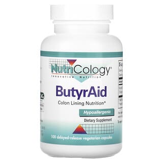 Nutricology, ButyrAid，100 粒緩釋素食膠囊
