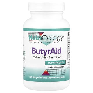 Nutricology, ButyrAid, 100 Delayed-Release Vegetarian Capsules