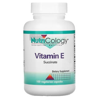 Nutricology, Vitamina E, Succinato, 100 Cápsulas Vegetais