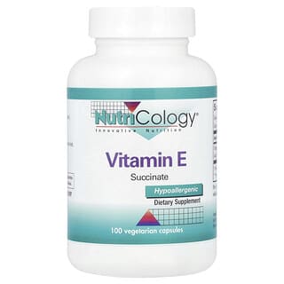 Nutricology, Succinate de vitamine E, 100 capsules végétariennes