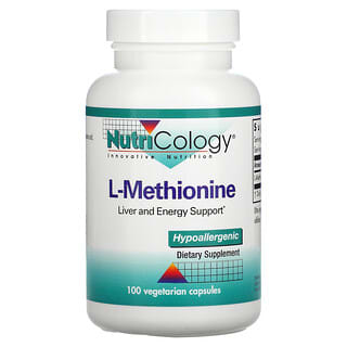 Nutricology, L Méthionine, 100 capsules végétales