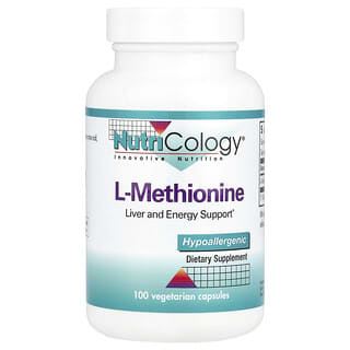Nutricology, L-метионин, 100 вегетарианских капсул